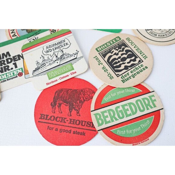 Vintage 22 Beer Coasters From Germany Instant Collection Beer Coaster Lot B - Picture 2 of 4